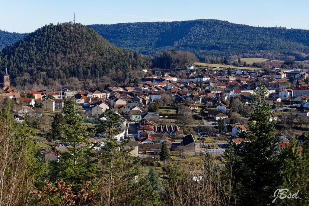 Bruyères vue de la montagne des fourmis